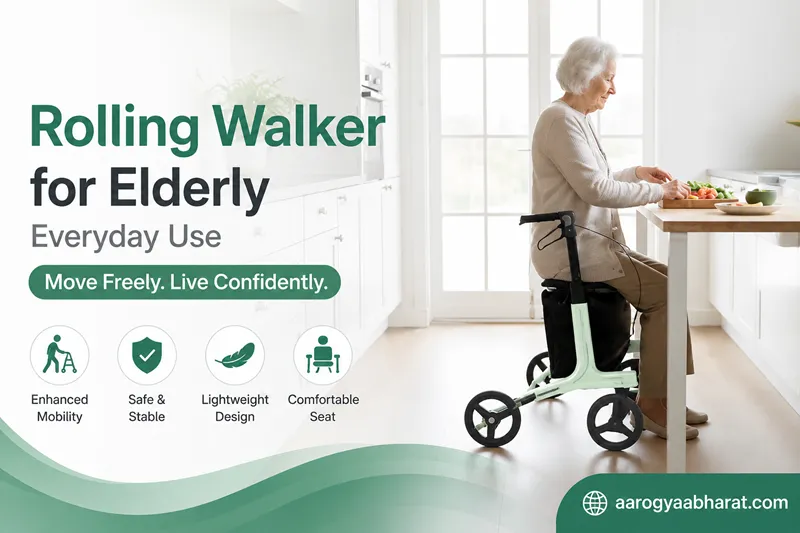 Rolling Walker for Elderly Everyday Use