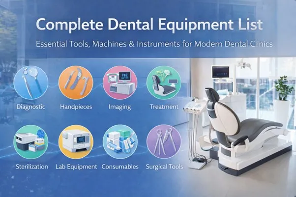 Complete Dental Equipment List: Essential Tools, Machines & Instruments for Modern Dental Clinics