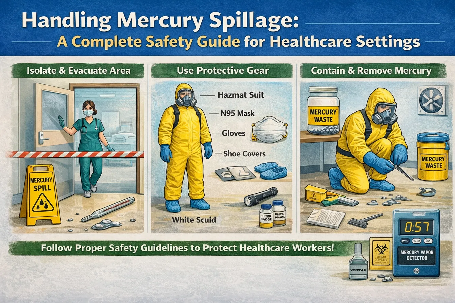 Handling Mercury Spillage: A Complete Safety Guide for Healthcare Settings