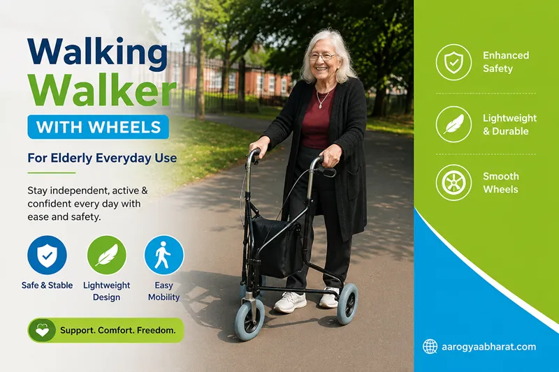 Walking Walker with Wheels for Elderly Everyday Use