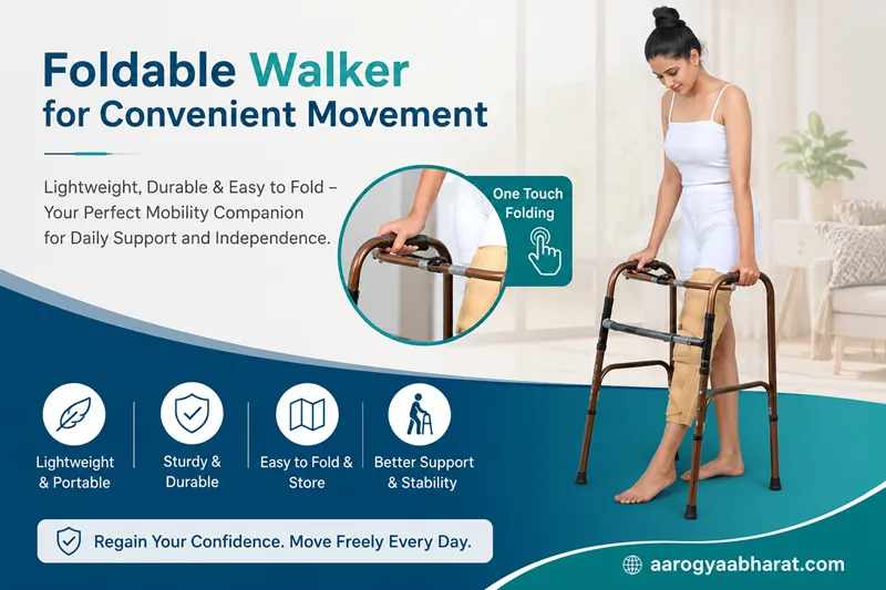 Foldable Walker for Convenient Movement