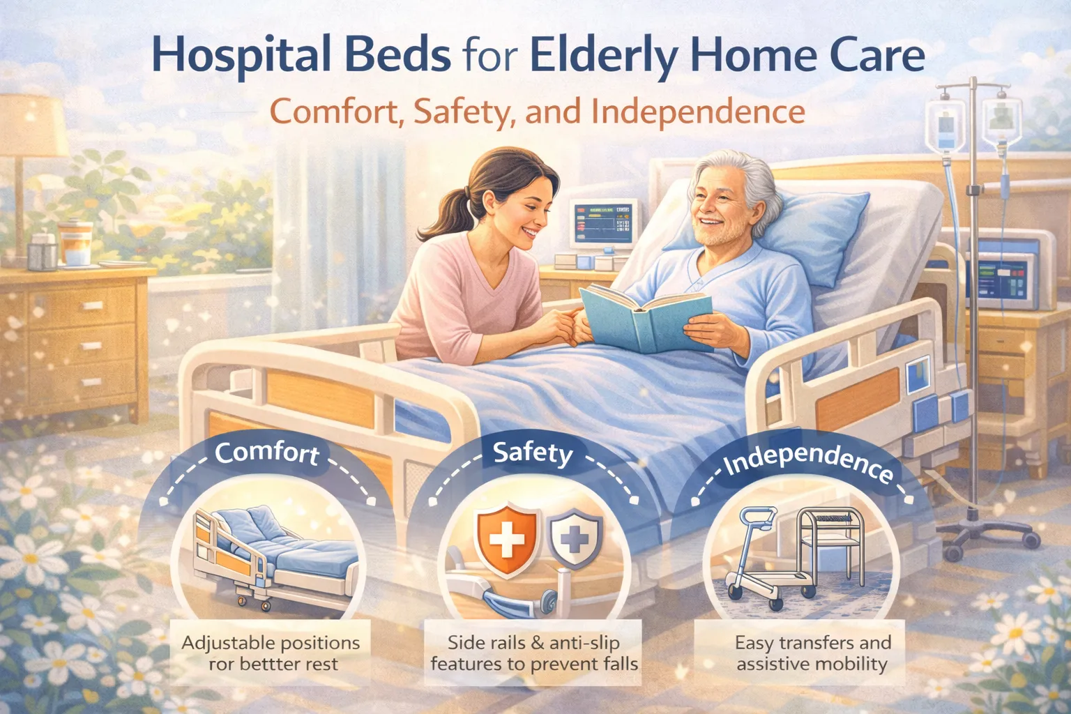 Hospital Beds for Elderly Home Care: Comfort, Safety, and Independence