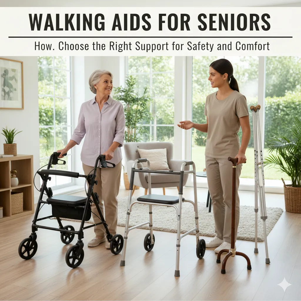 Walking Aids for Seniors: How to Choose the Right Support for Safety and Comfort
