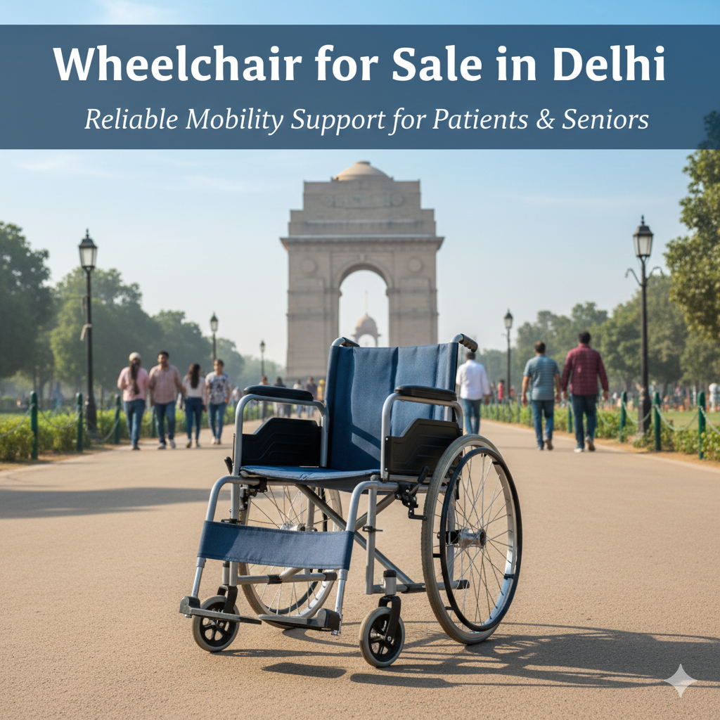 Wheelchair for Sale in Delhi – Reliable Mobility Support for Patients & Seniors