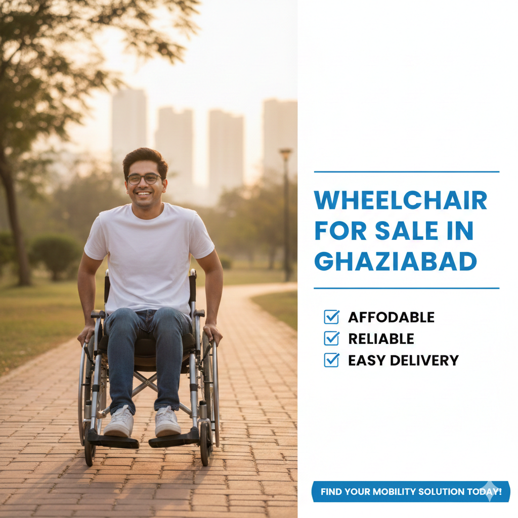 Wheelchair for Sale in Ghaziabad – Affordable, Reliable & Easy Delivery