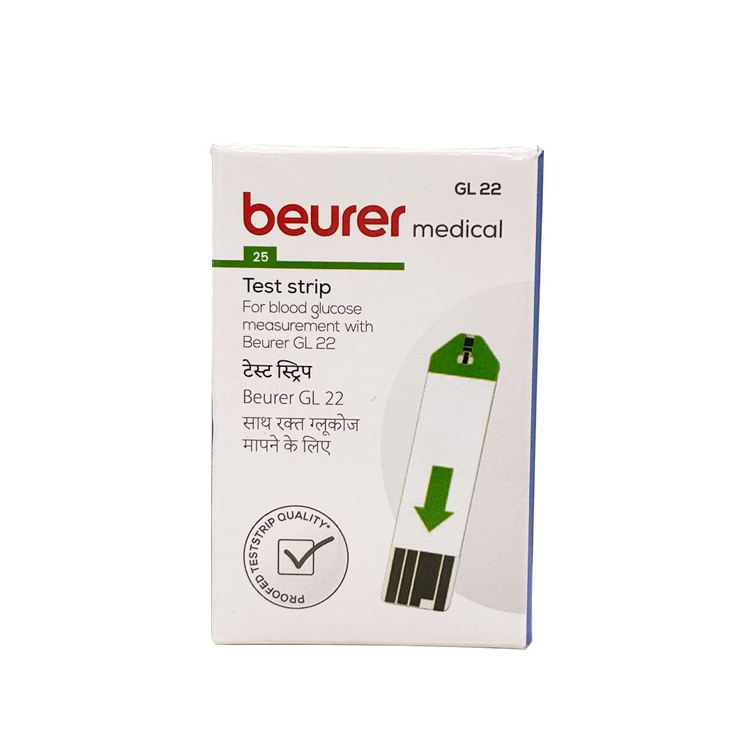 Beurer GL22 Blood Glucose Test Strips Pack of 25