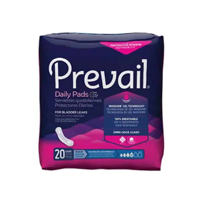 Prevail Pads - MODERATE Absorbency (For Women) - 20 Counts