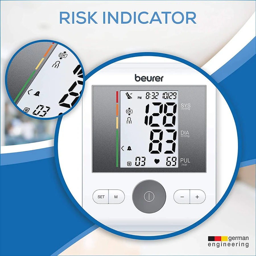 Beurer BM 28 Digital Blood Pressure Monitor with Power Adapter